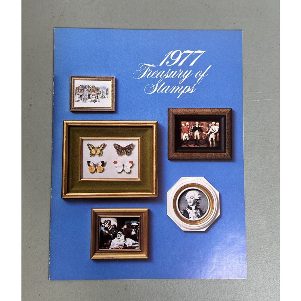 1977 Treasury of Stamps Collection Book United States Postal Service USPS